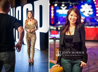 Individual, On Location portraits of Tatjana Pasalic and Jay Tan at the World Series of Poker in Las Vegas