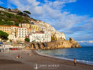 Amalfi Coast Beach and Seaside Village