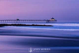 Imperial Beach Pier Sunrise Purple